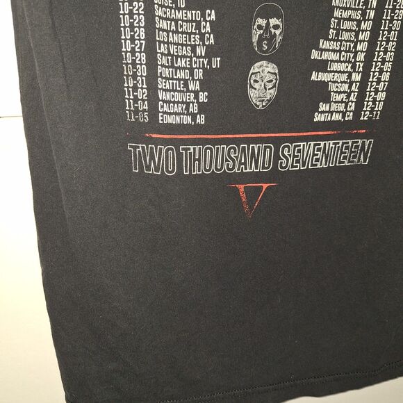 Hollywood Undead Band Tour Shirt Horror Gothic Vampire Creepy Rap Music Size S - Picture 6 of 8